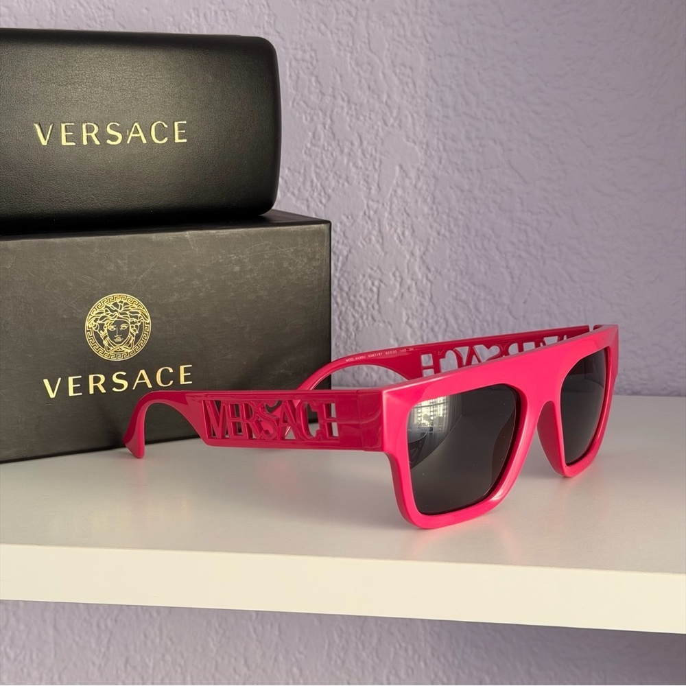 New! Versace Pink Sunglasses, Mod.4430U 5367/87, Authentic